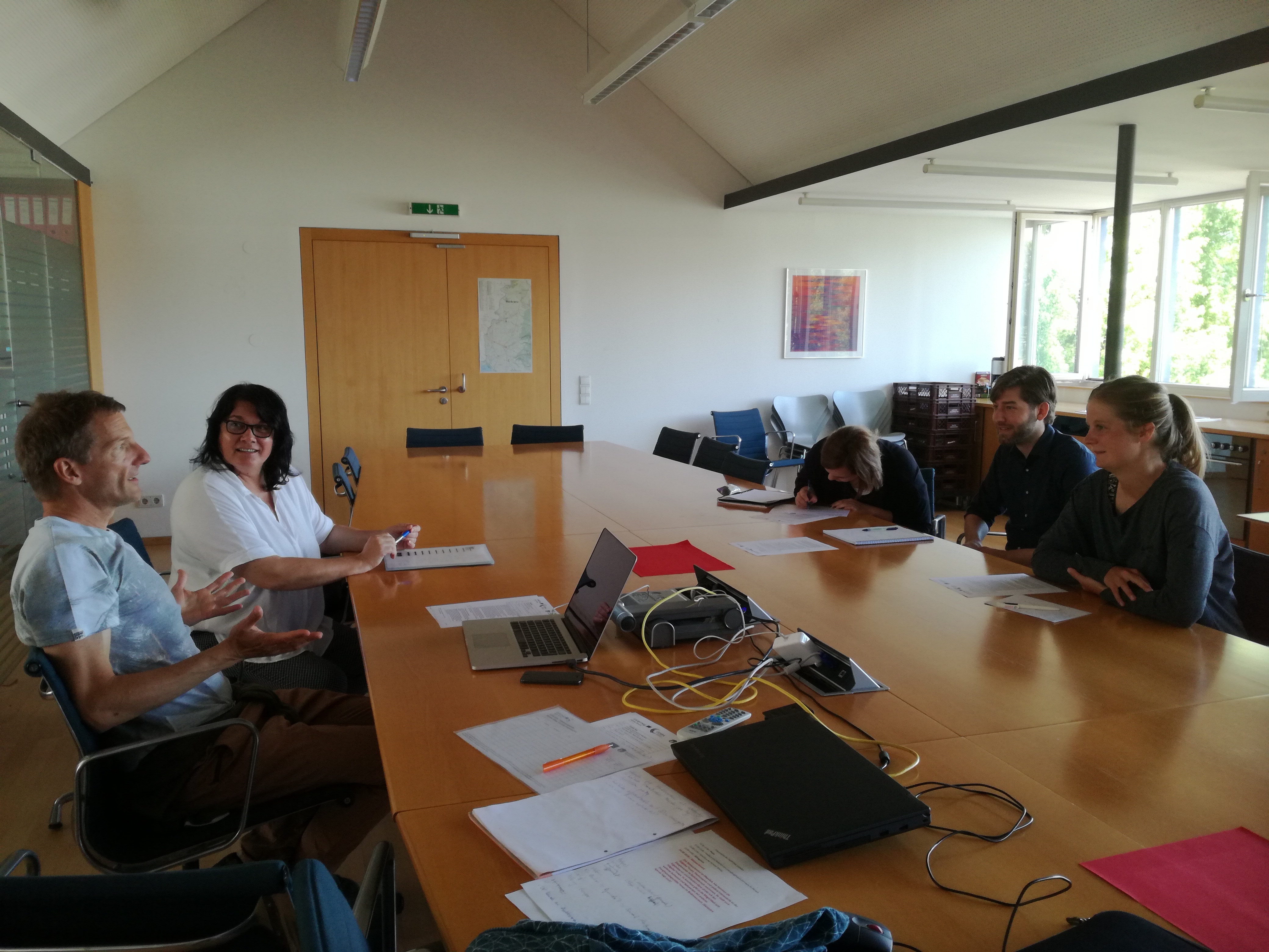 Die StudentInnen der Summer School zu Besuch im Leiblachtal