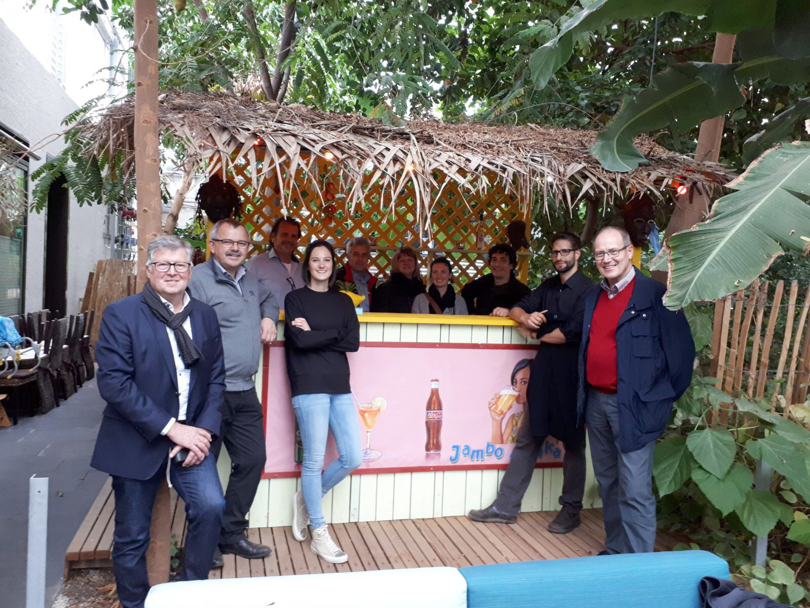 Regio-V Delegation im Tropenhaus Wolhusen