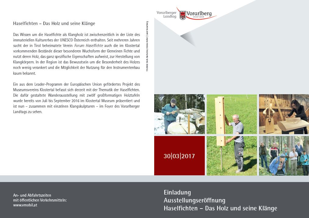 Flyer Ausstellungseröffnung Haselfichten 1