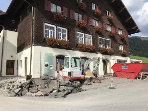 Im Außenbereich soll eine Gastroterrasse das Zentrum von Fontanella beleben.