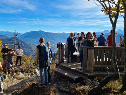 Die LEADER-Jahrestagung startete mit einer Exkursion in die LEADER-Region Inneres Salzkammergut, die viel Raum für persönlichen Austausch bot. Foto: Leaderforum