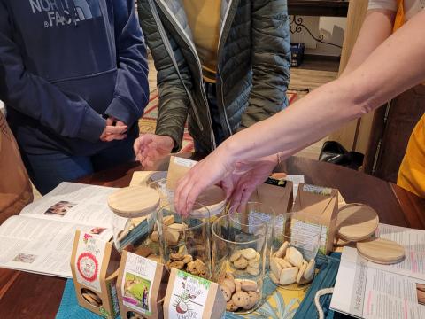 Die Keksmanufaktur in Raggal wird geführt von Sabine Burtscher - eine der Frauen, mit denen sich die Mädchen aus dem Großen Walsertal bisher austauschen konnten.