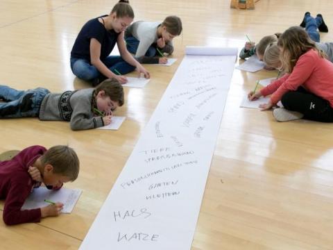 Die SchreibMalWerkstatt war ein Angebot für 7 bis 14jährige Kinder. 