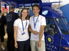 Martha Stüttler-Hartmann, Europe Direct Vorarlberg und Peter Steurer, Regio-V